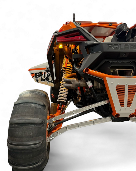 2022 TO CURRENT POLARIS RZR PRO R, PRO S, TURBO R HIGH CLEARANCE RADIUS RODS IN CLEAR FINISH