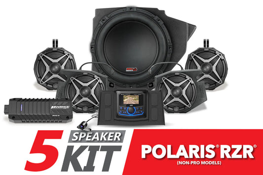 2014-2023 POLARIS RZR A-SPEC SSV WORKS 5-SPEAKER PLUG & PLAY KIT WITH JVC