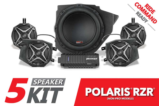 2014-2023 POLARIS RZR A-SPEC 5-SPEAKER PLUG & PLAY KIT FOR RIDE COMMAND
