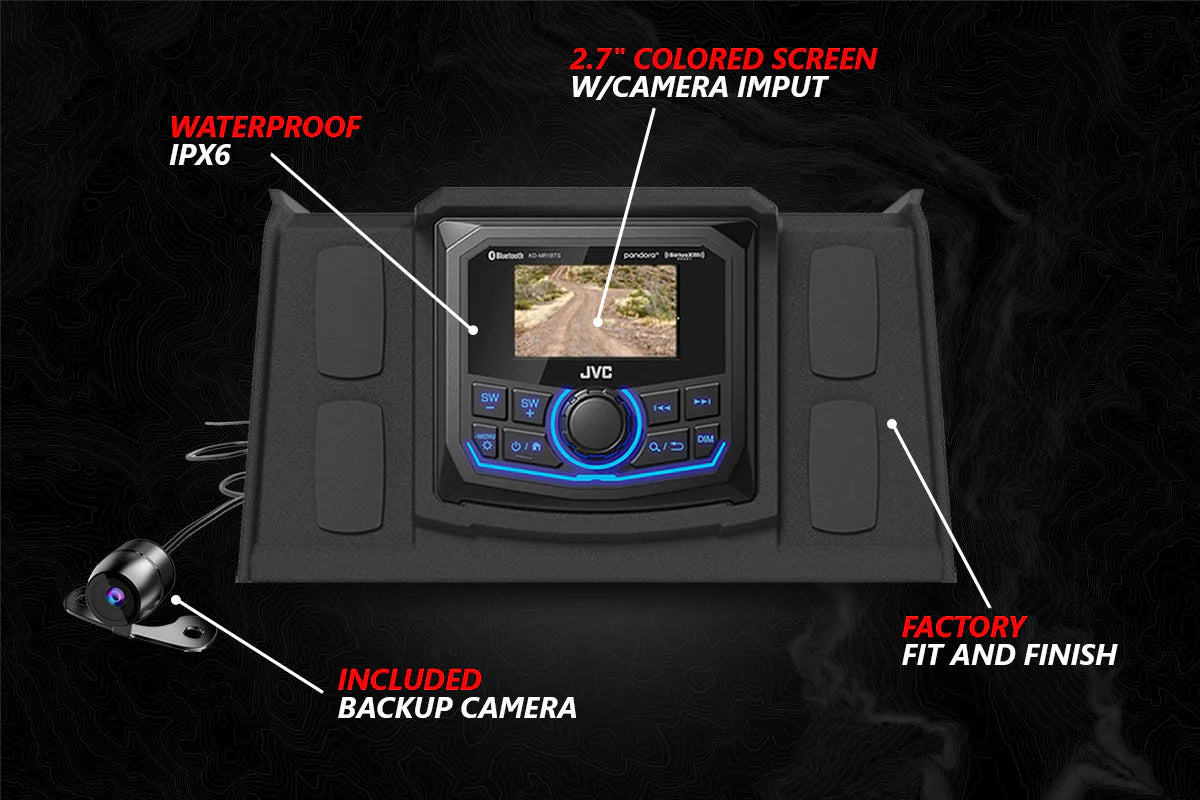2014-2023 POLARIS RZR A-SPEC SSV WORKS 5-SPEAKER PLUG & PLAY KIT WITH JVC