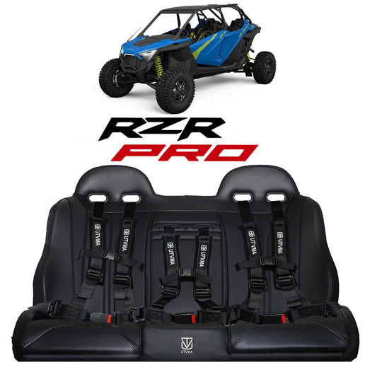 RZR 4 PRO (TURBO R, PRO R, PRO) REAR BENCH SEAT W/ HARNESSES (2020-2025)