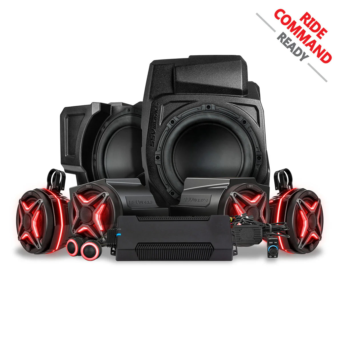 2020-2024 POLARIS RZR PRO SERIES PHASE-6 V-SPEC 8-SPEAKER 1400watt SYSTEM for RIDE COMMAND