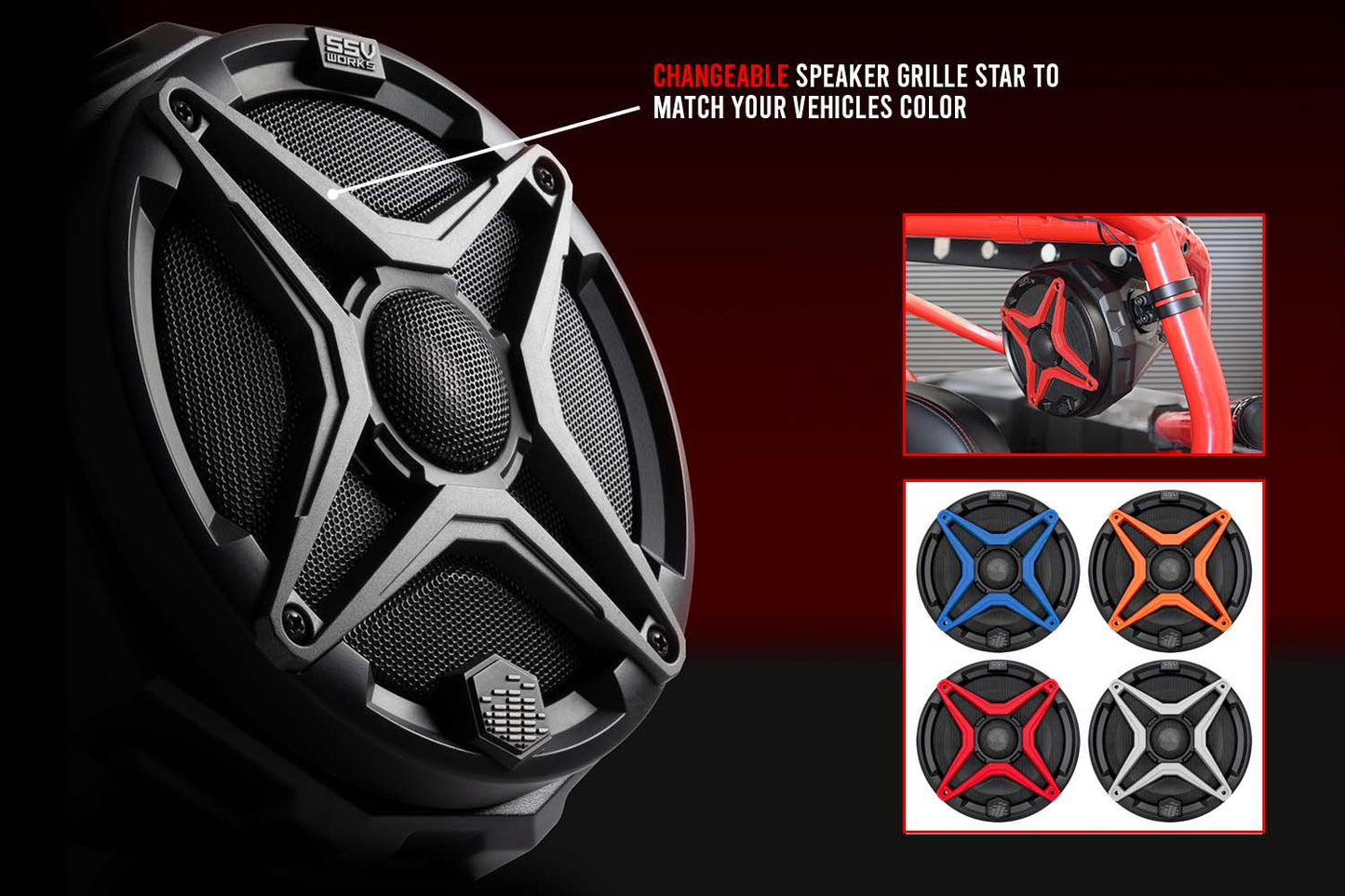 2014-2023 POLARIS RZR FRONT KICK 6.5" SPEAKER PODS