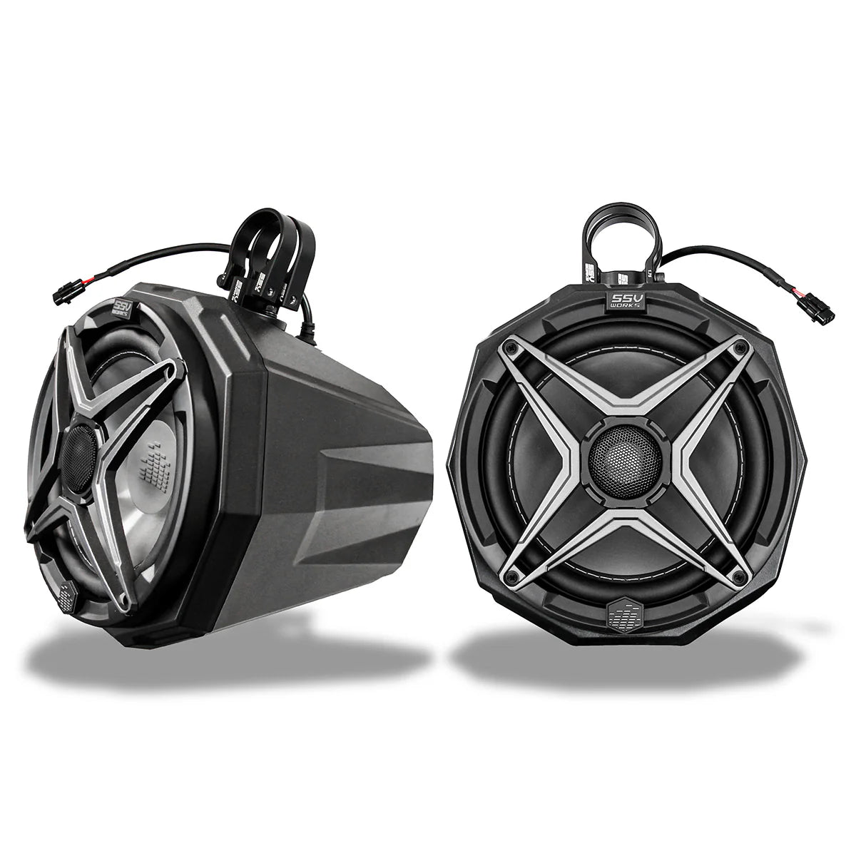 UNIVERSAL 8in CAGE-MOUNT SPEAKER-PODS FOR UTVs, BOATS AND MORE
