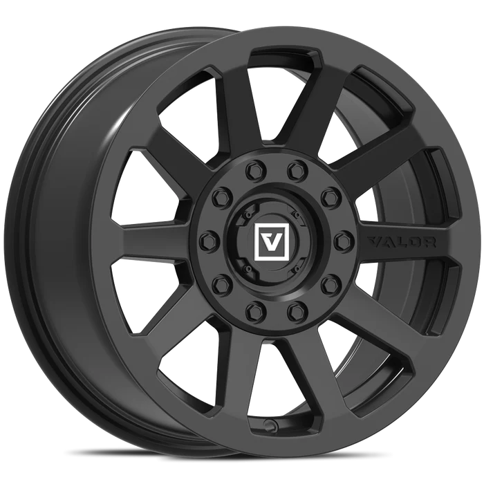 V02 SATIN BLACK DUAL DRILL 15X7 +20MM 4X137/4X156