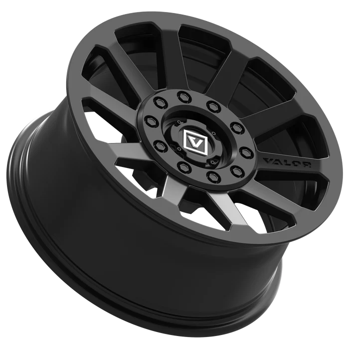V02 SATIN BLACK DUAL DRILL 15X7 +20MM 4X137/4X156