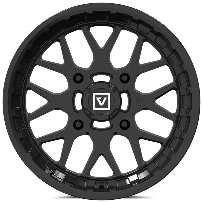 V03 GLOSS BLACK 15X7 +25MM 4X156