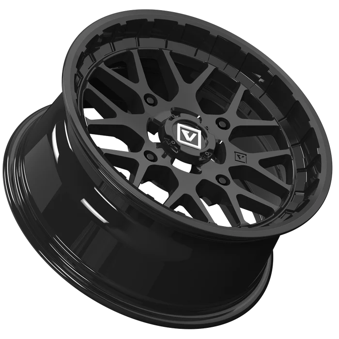 V03 GLOSS BLACK 15X7 +25MM 4X156