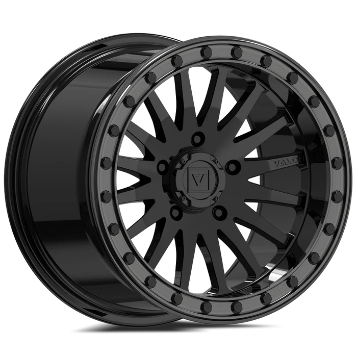 V06 BEADLOCK GLOSS BLACK 15X10 +25MM 5X114.3