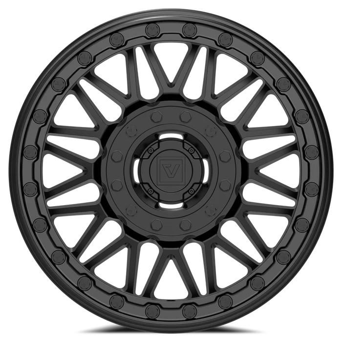 V08 BEADLOCK SATIN BLACK DUAL DRILL 15X7 +30MM 4X137/4X156