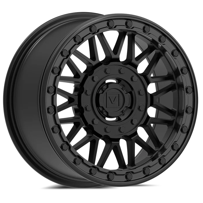 V08 BEADLOCK SATIN BLACK DUAL DRILL 15X7 +30MM 4X137/4X156