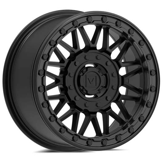 V08 BEADLOCK SATIN BLACK DUAL DRILL 15X7 +30MM 4X137/4X156