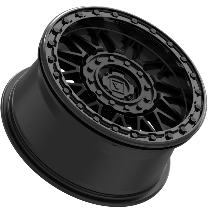 V08 BEADLOCK SATIN BLACK DUAL DRILL 15X7 +30MM 4X137/4X156