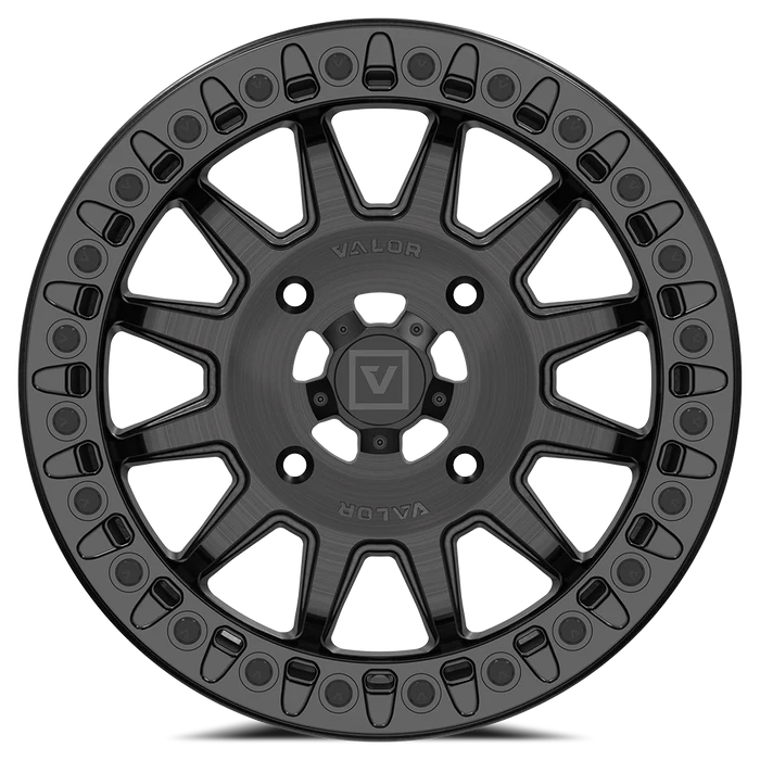 V09 BEADLOCK FLOW FORM BRUSHED CHARCOAL 15X7 +40MM 4X137