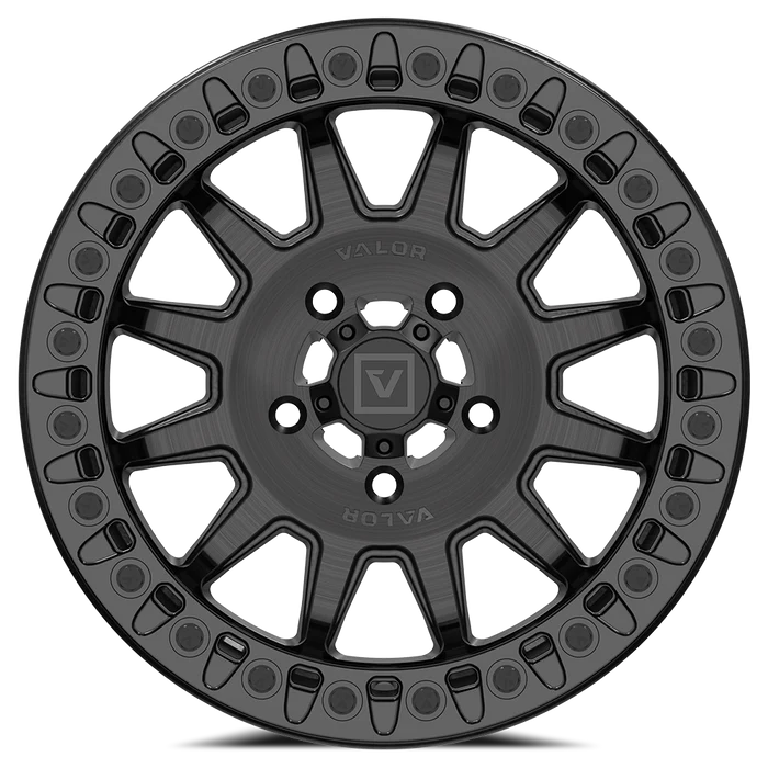 V09 BEADLOCK FLOW FORM BRUSHED CHARCOAL 15X7 +40MM 5X114.3