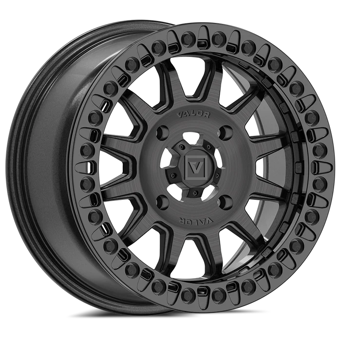 V09 BEADLOCK BRUSHED CHARCOAL 15X7 +40MM 4X156