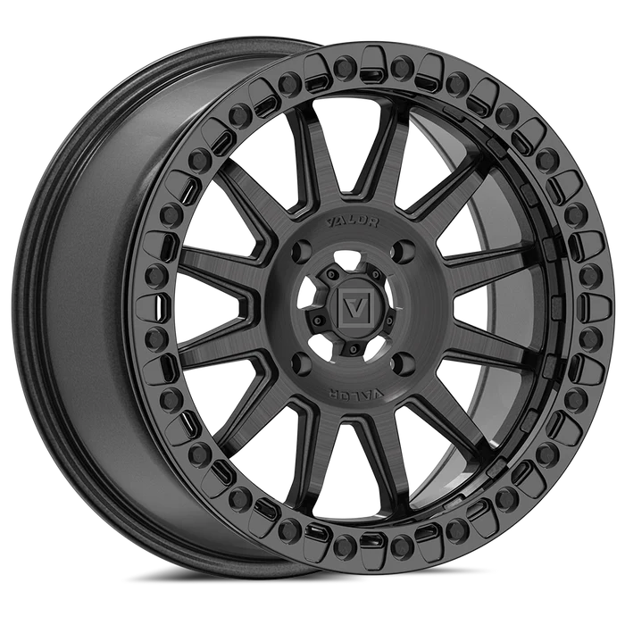 V09 BEADLOCK BRUSHED CHARCOAL 17X8 +40MM 4X156