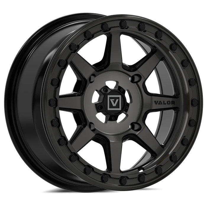 V13 BEADLOCK DARK TINT 15X7 +10MM 5X114.3