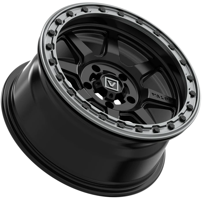 V13 SATIN BLACK 5x114.3 on ALPHA H1 32x10R15