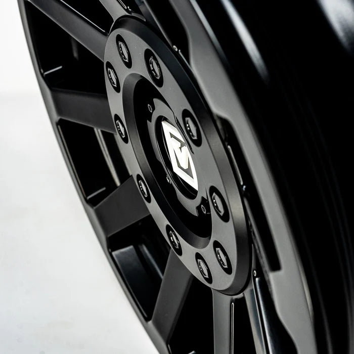 V02 SATIN BLACK DUAL DRILL 15X7 +20MM 4X137/4X156