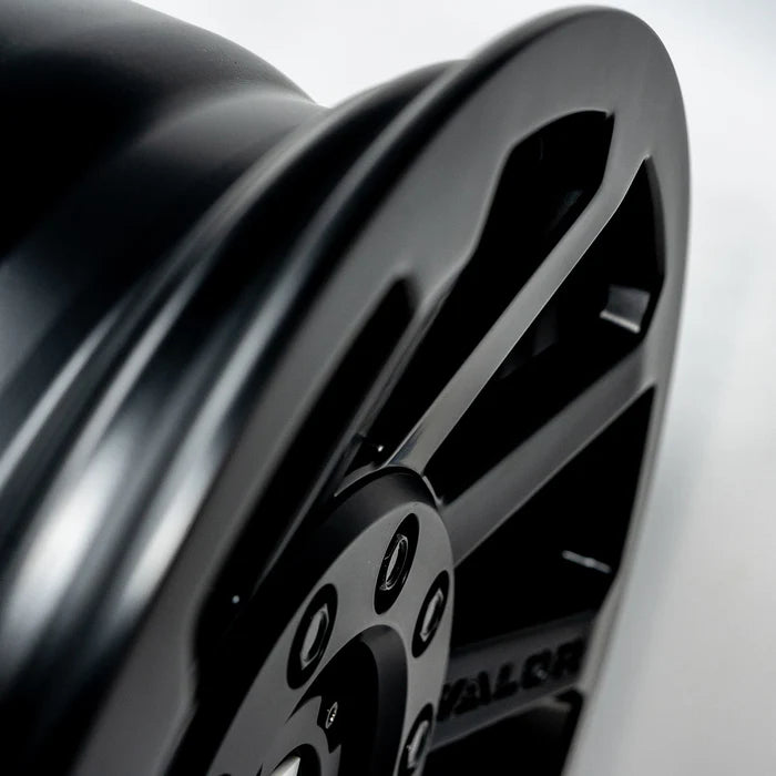 V02 SATIN BLACK DUAL DRILL 15X7 +20MM 4X137/4X156