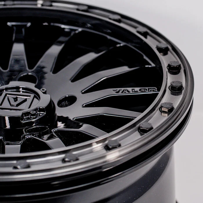 V06 BEADLOCK GLOSS BLACK 15X10 +25MM 5X114.3