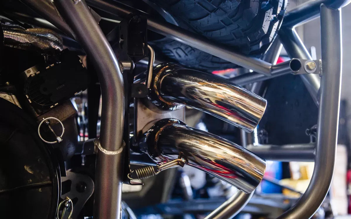 AGENCY POWER DUAL TIP EXHAUST SYSTEM POLARIS RZR XP TURBO