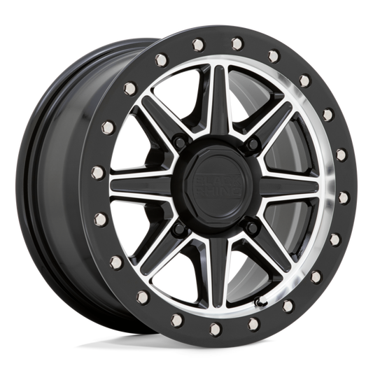 WEBB BEADLOCK GLOSS BLACK W/ MACHINED FACE 15X7 +51MM 4X137