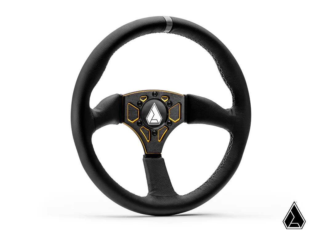 ASSAULT INDUSTRIES 350R LEATHER UTV STEERING WHEEL