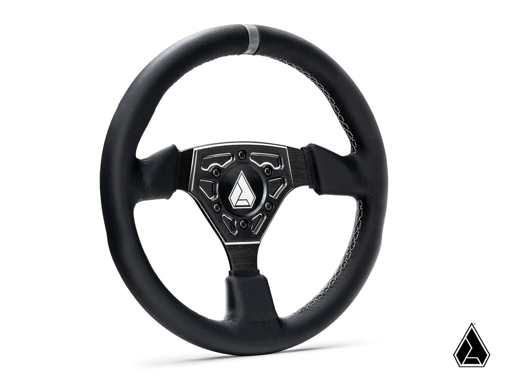 ASSAULT INDUSTRIES UNIVERSAL NAVIGATOR LEATHER UTV STEERING WHEEL