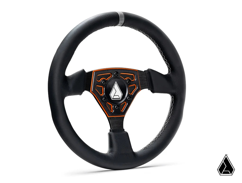 ASSAULT INDUSTRIES UNIVERSAL NAVIGATOR LEATHER UTV STEERING WHEEL