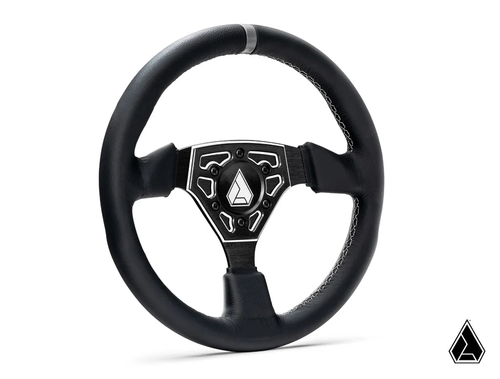 ASSAULT INDUSTRIES UNIVERSAL NAVIGATOR LEATHER UTV STEERING WHEEL