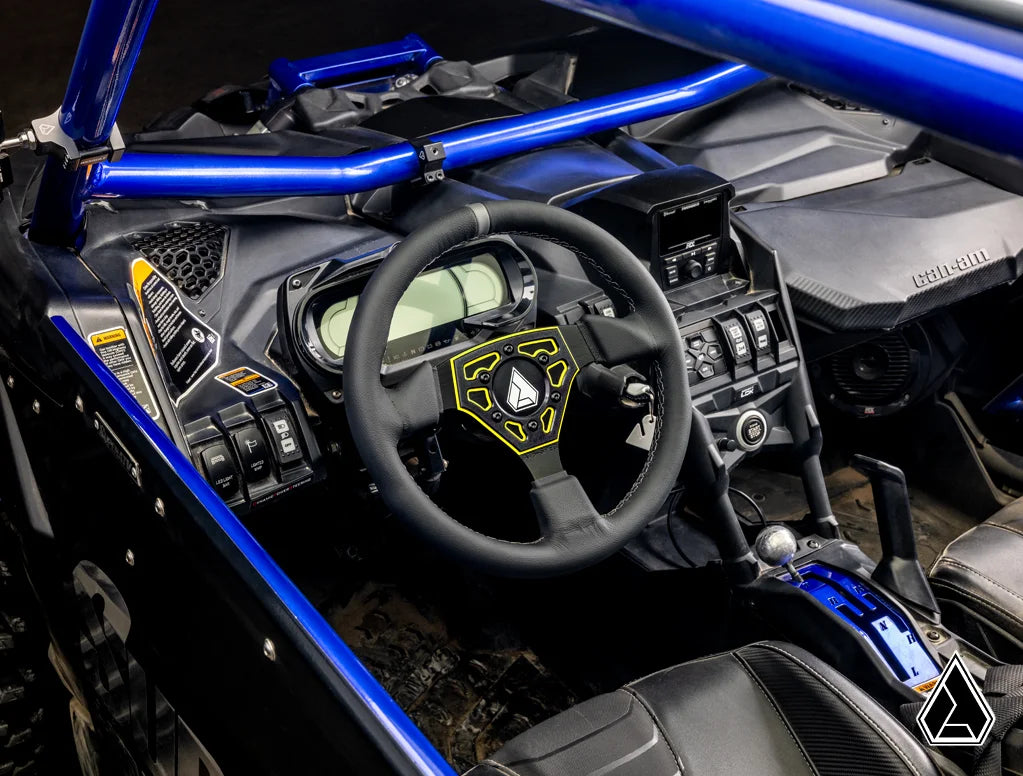 ASSAULT INDUSTRIES UNIVERSAL NAVIGATOR LEATHER UTV STEERING WHEEL
