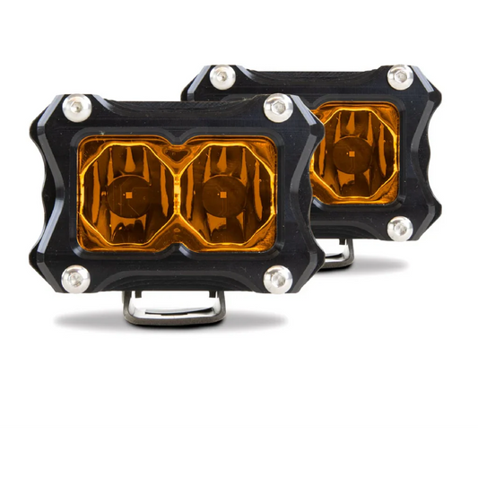BA-2 AMBER LED POD LIGHT - 2 PACK