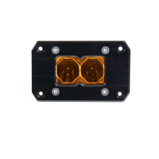 BA-2 FLUSH MOUNT AMBER LED POD LIGHT