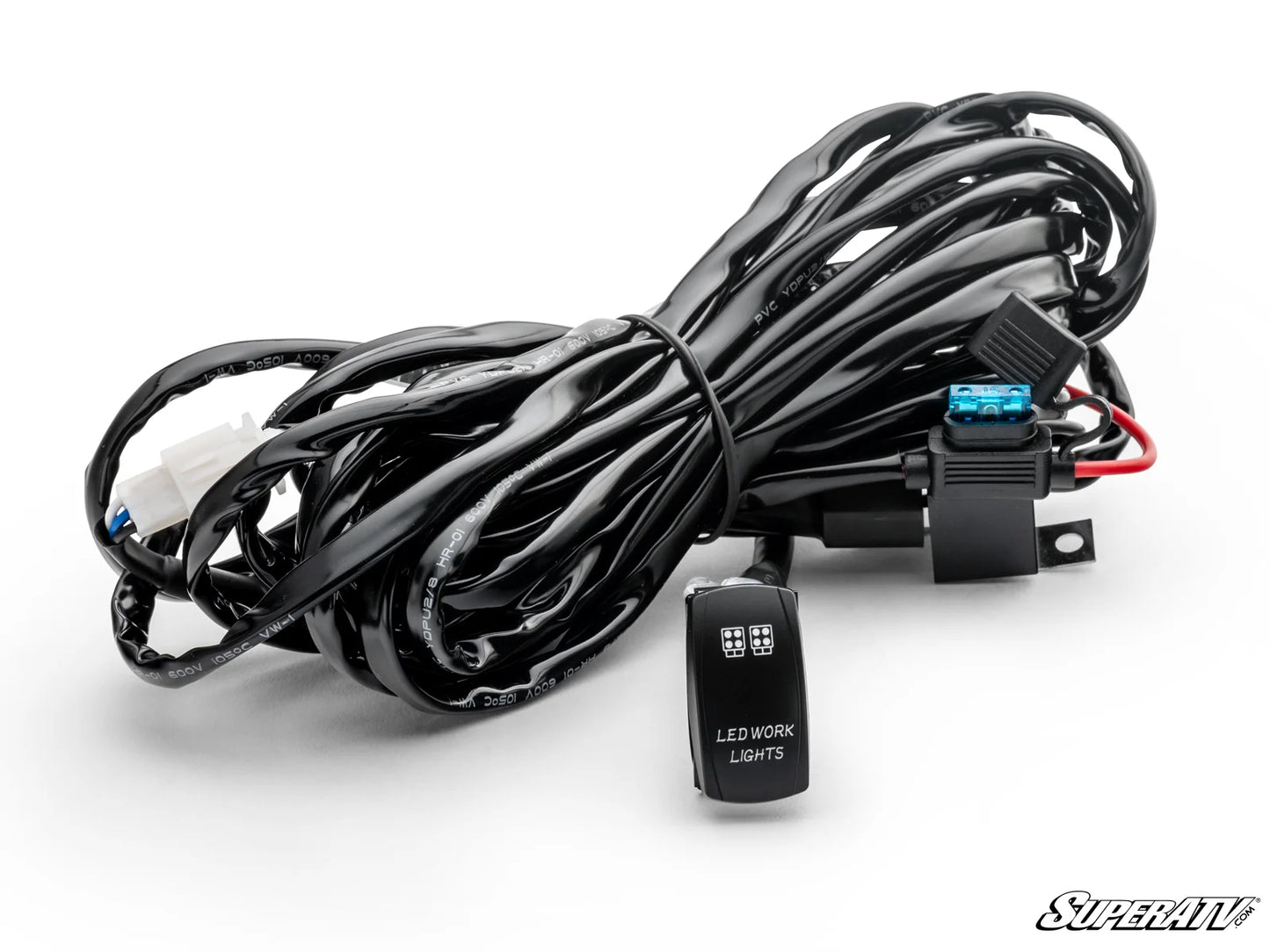 LED LIGHT WIRING HARNESS with ROCKER SWITCH