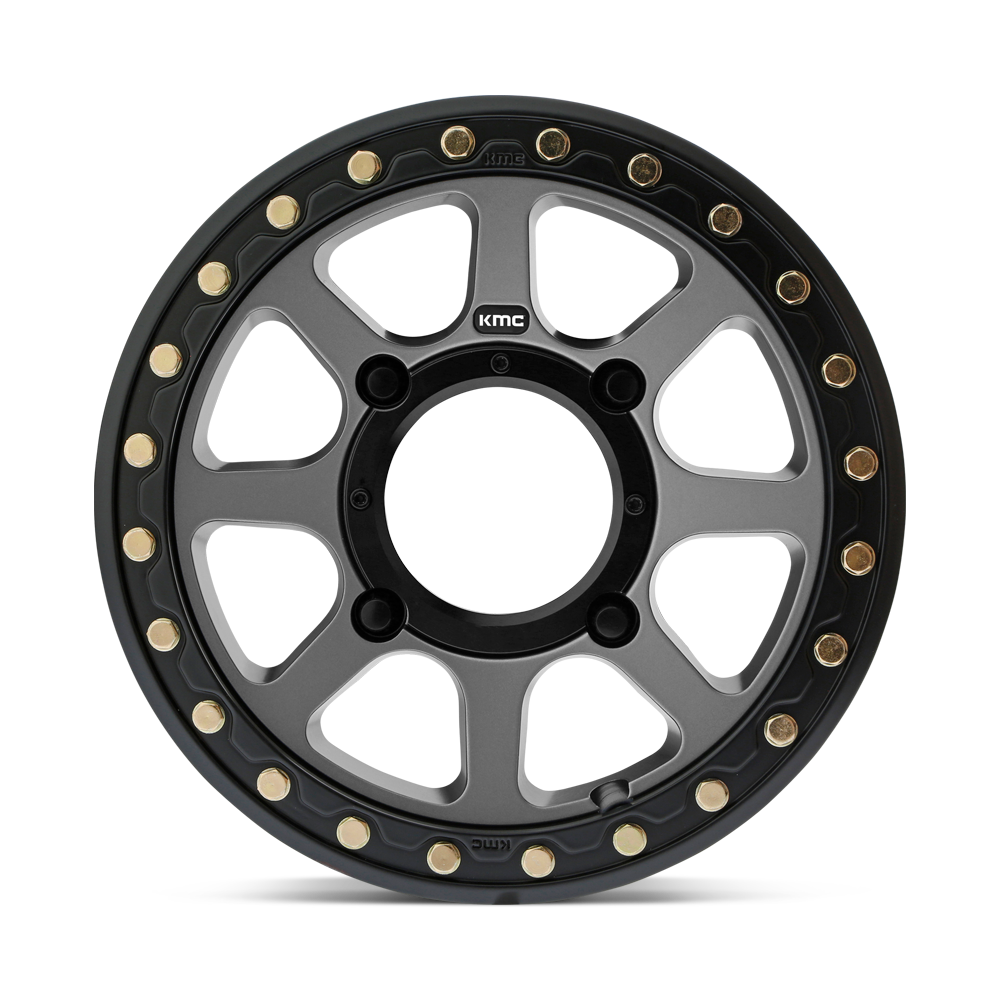 KMC KS234 ADDICT 2 BEADLOCK SATIN GRAY 15X6 +38MM 4X156