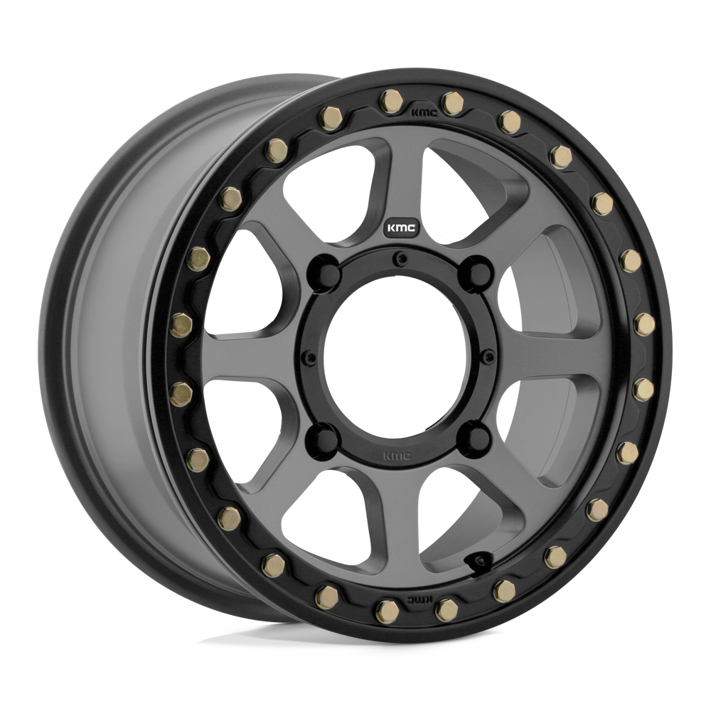 KMC KS234 ADDICT 2 BEADLOCK SATIN GRAY 15X6 +38MM 4X156