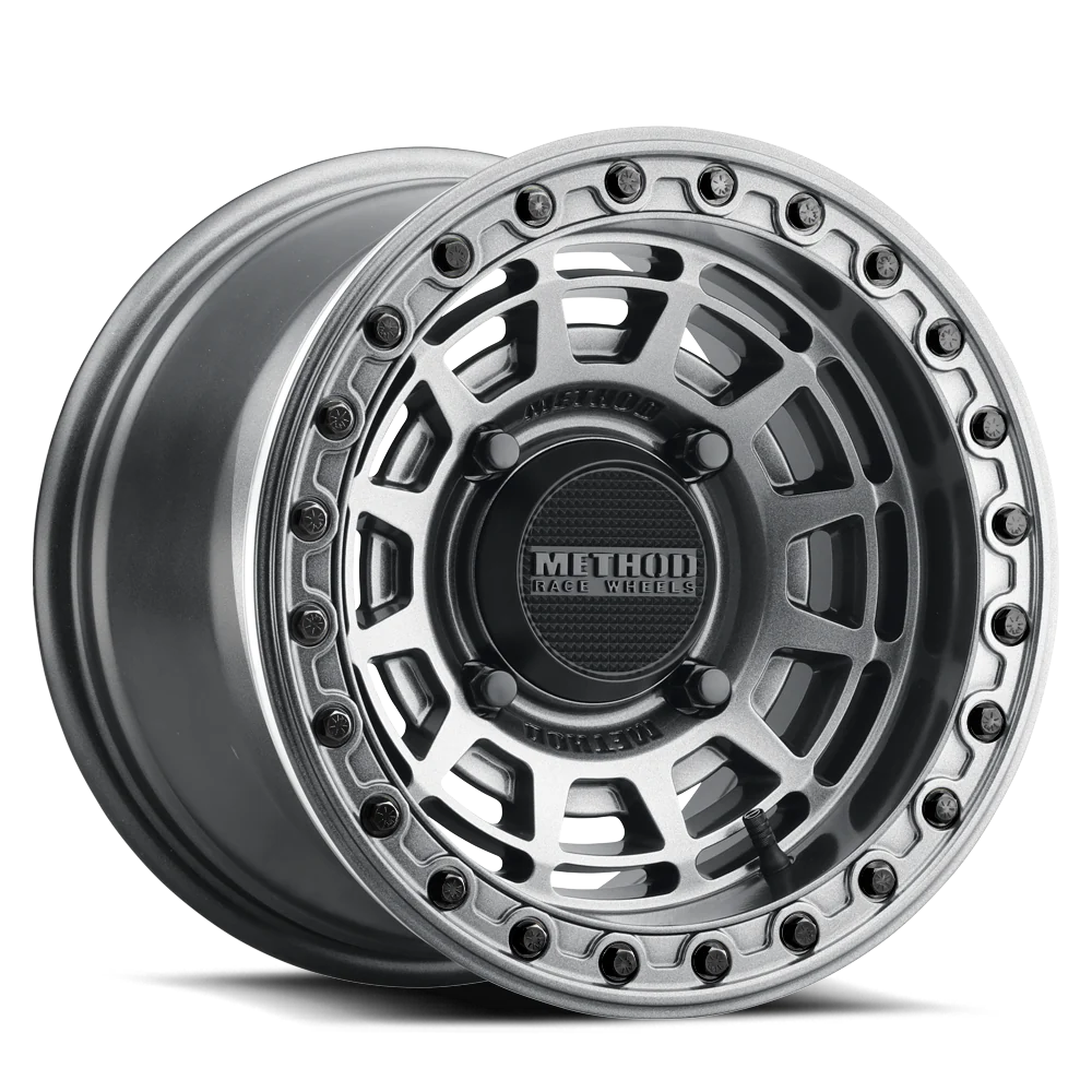 415 BEADLOCK GLOSS GRAPHITE W/ GLOSS GRAPHITE RING 15X10 +25MM 4X156