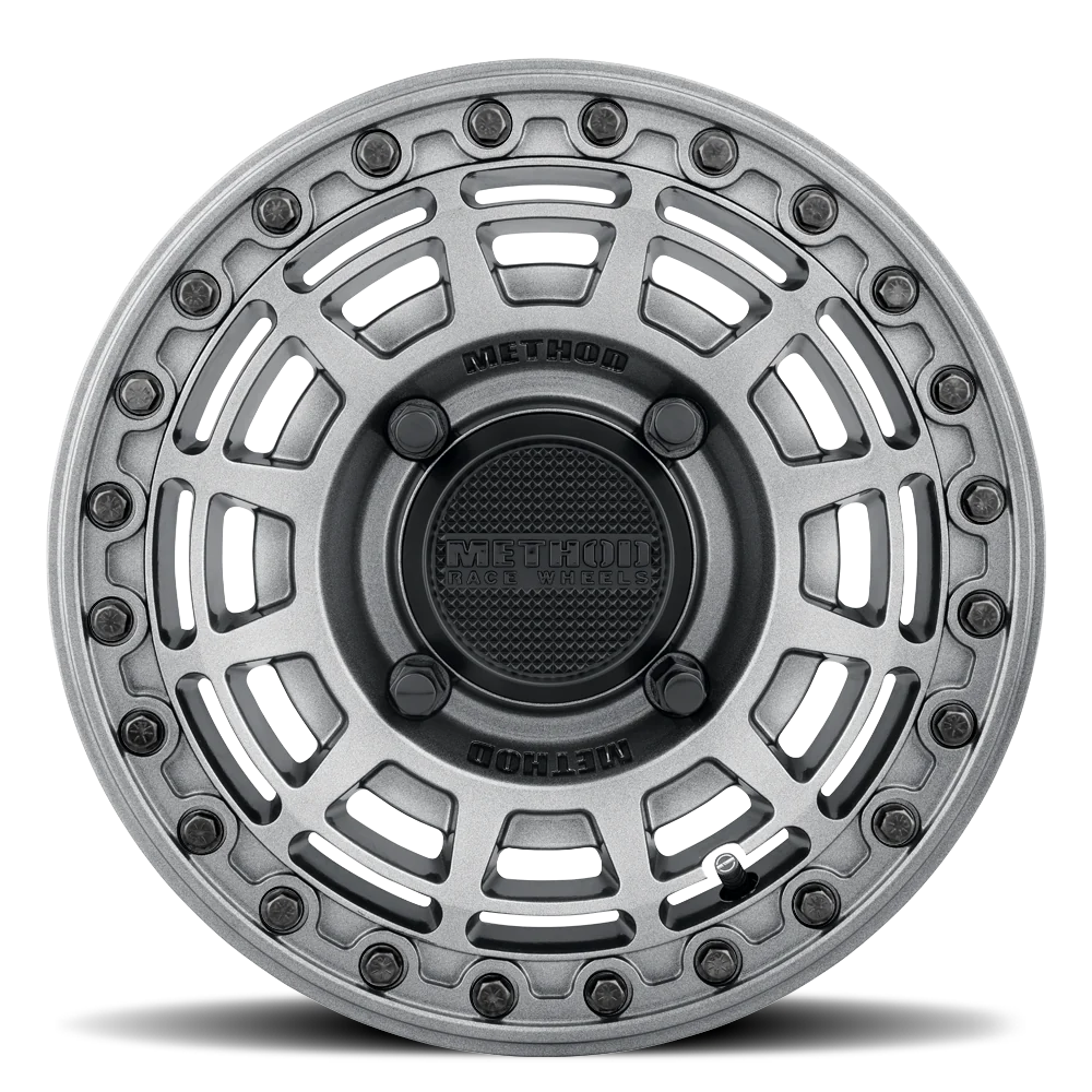 415 BEADLOCK GLOSS GRAPHITE W/ GLOSS GRAPHITE RING 15X7 +38MM 5X114.3