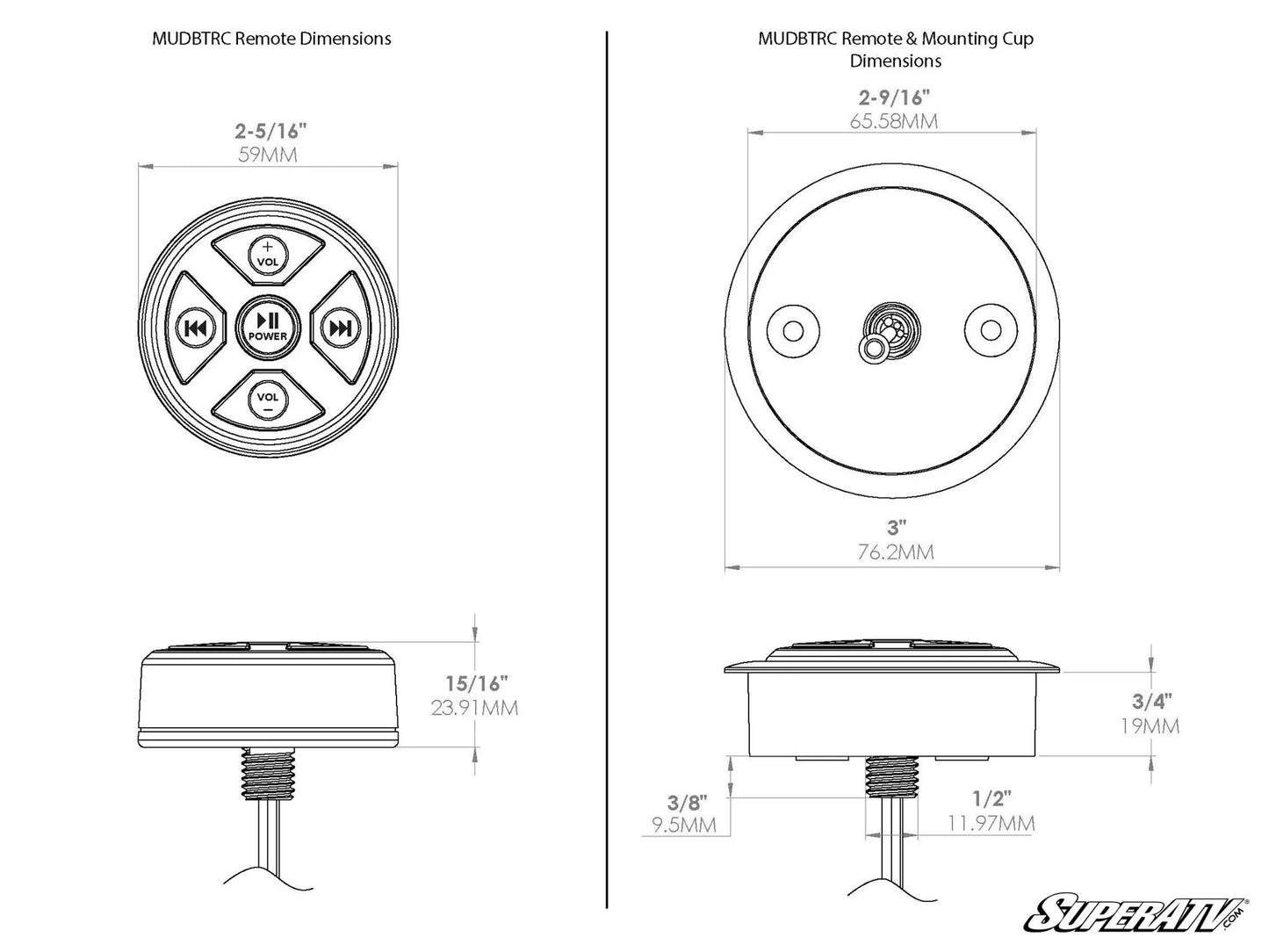 MTX UNIVERSAL BLUETOOTH RECEIVER/REMOTE