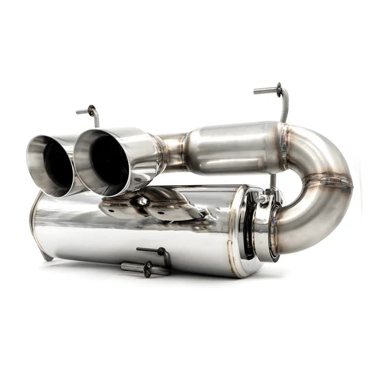 RZR PRO-R CENTER EXIT SLIP ON EXHAUST W/ DUAL 3.0" TIP