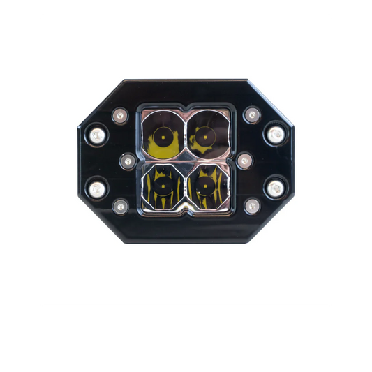 QUATTRO FLUSH MOUNT CLEAR LED POD LIGHT