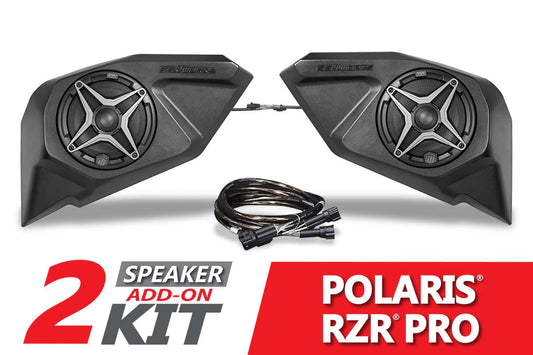 2020-2024 POLARIS RZR PRO REAR DOOR 6.5in ADD-ON SPEAKER-PODS