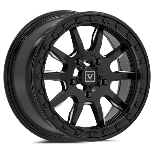 V15 BEADLOCK SATIN BLACK MILLED 15X7 +45MM 5X114.3