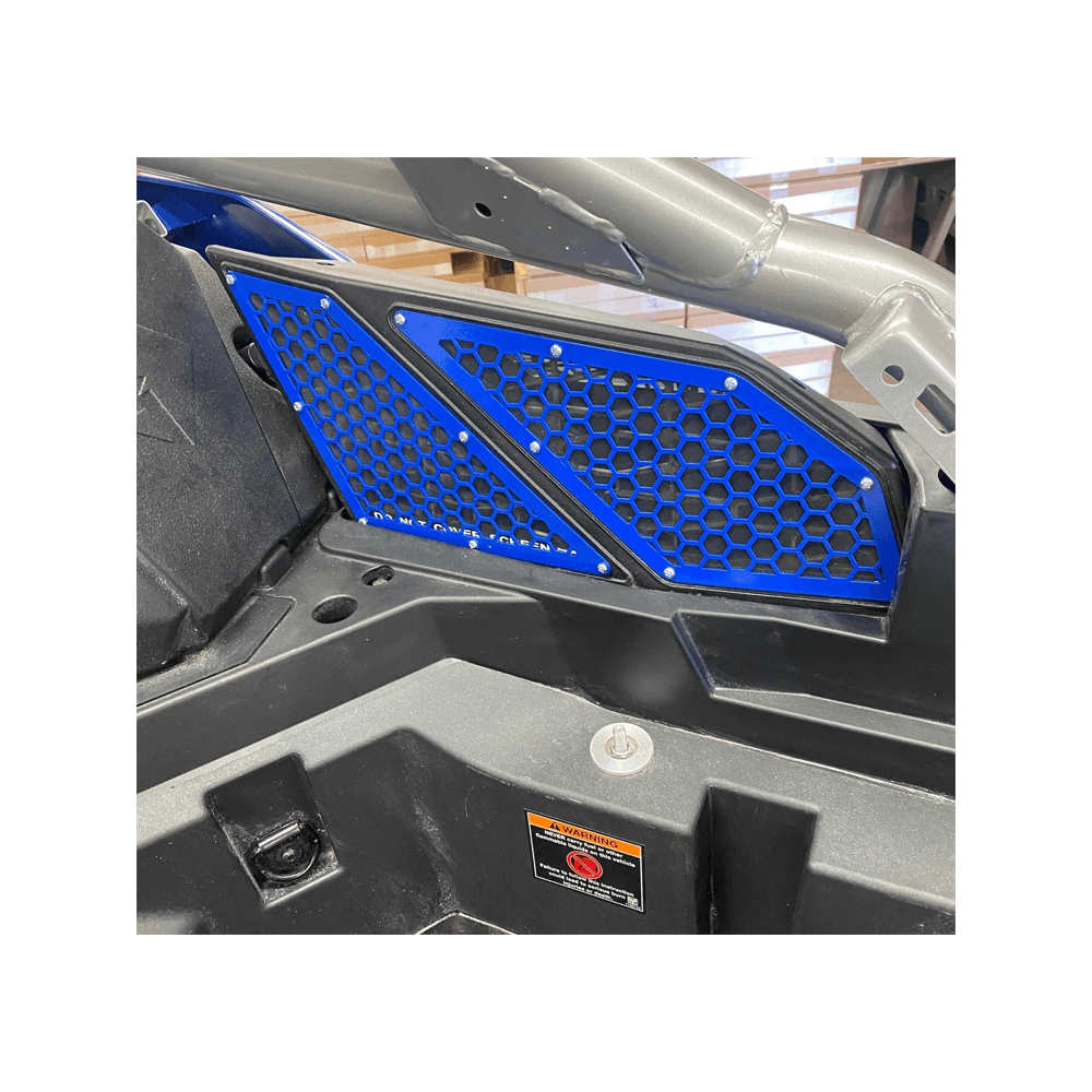 Intake Vent Covers Polaris Pro XP / Pro R / Turbo R AJK Offroad Inside Blue