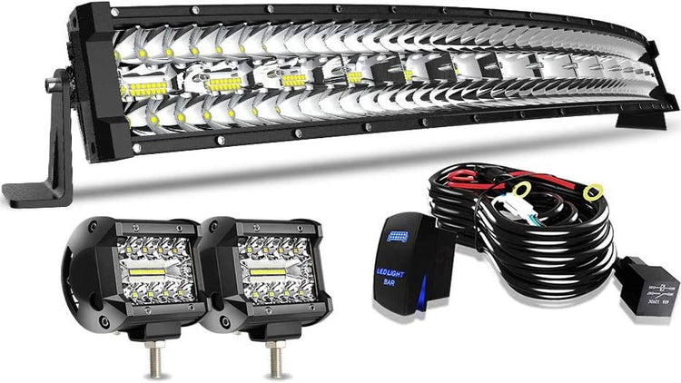 UTV and SXS LED lighting accessories including light bars, chase lights, and headlight kits