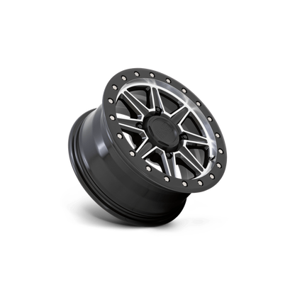 WEBB BEADLOCK GLOSS BLACK W/ MACHINED FACE 15X7 +51MM 4X137