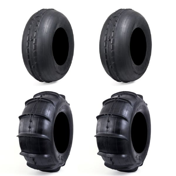 Obor Sphinxx UTV Sand Paddle Tire Set — (2) 33x11R15 Front & (2) 33x13R15 Rear