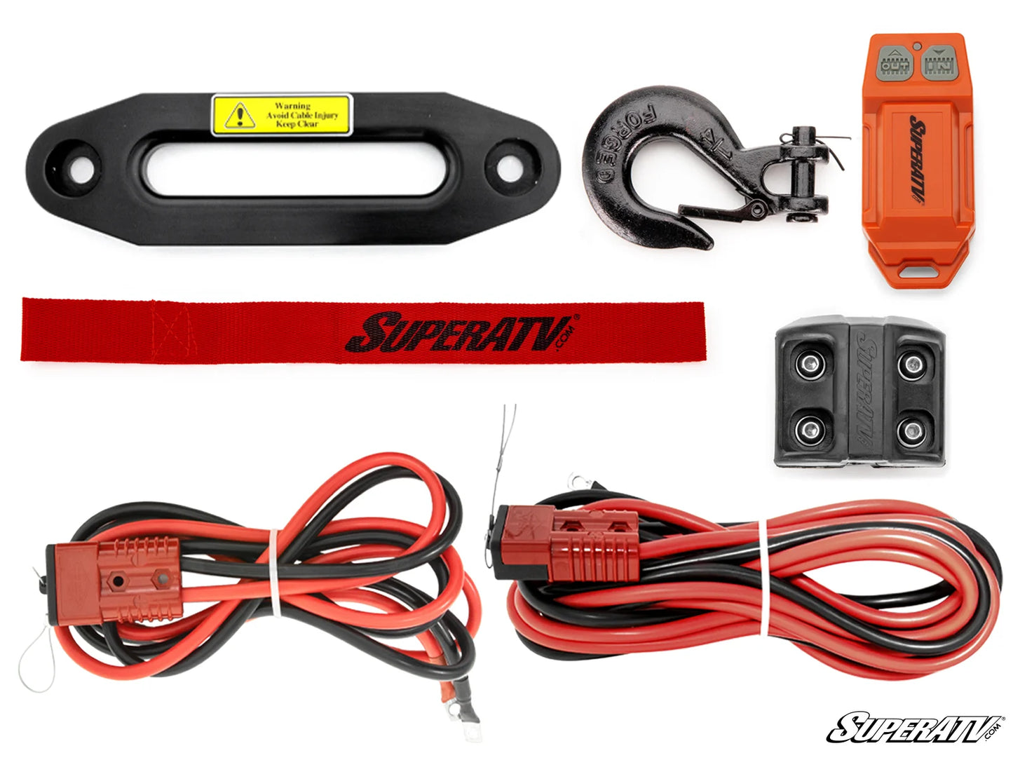 SuperATV Black Ops 12,000 lb. UTV/ATV Winch | Wireless Remote & Synthetic Rope